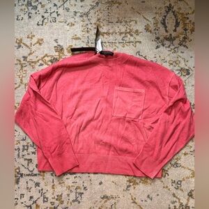 Banana Republic Lightweight Cashmere Cropped Sweater, Pink | Sz XXS